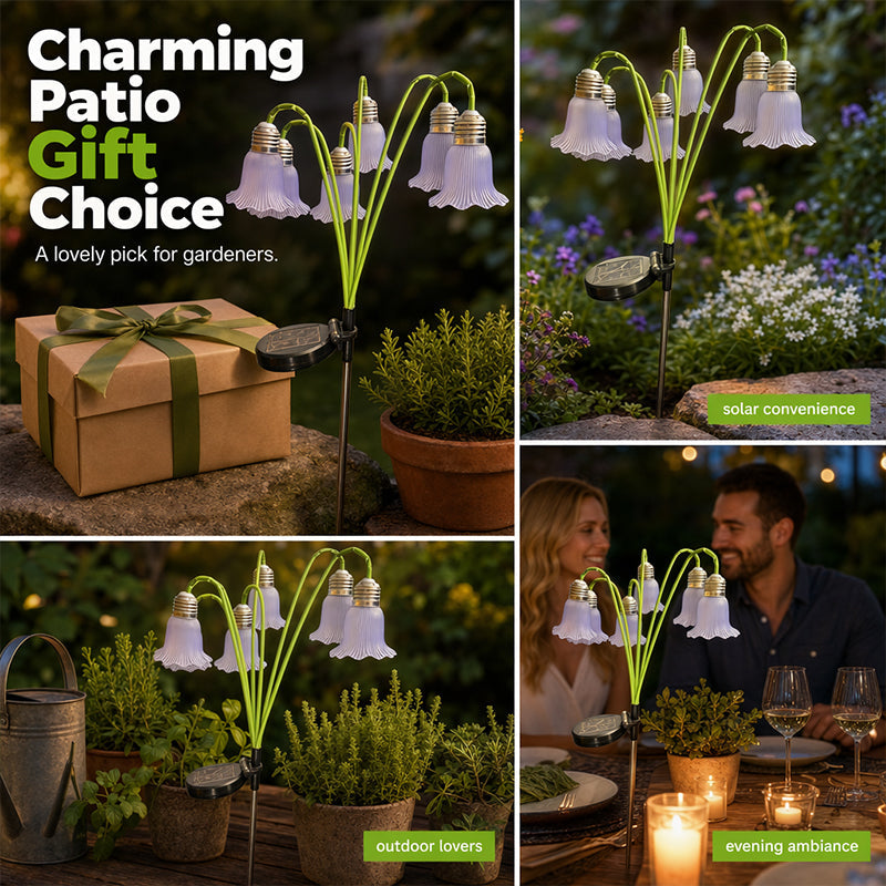 ⏳BEFRISTETES ANGEBOT – 50 % RABATT⏰Solar-Blumenleuchten, Gartendekoration für den Außenbereich💐💡
