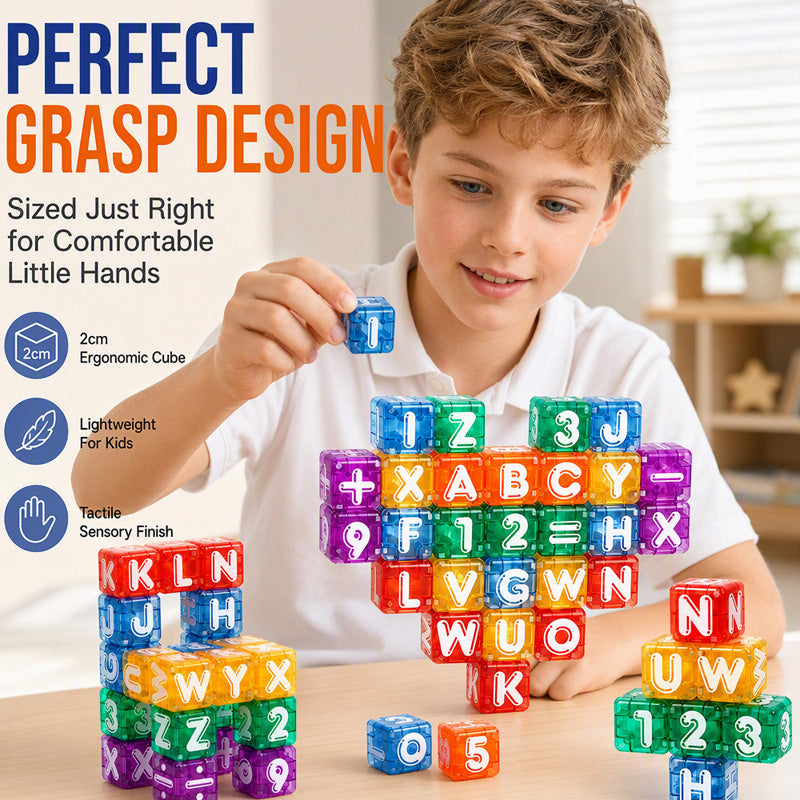 ⏳Zeitlich begrenztes Angebot⏳ 🧲 Magnetwürfel Kinder Lernspielzeug – Kein Frust, voller Lernspaß! 🎉 40 Teile, 360° Magnet, Buchstaben & Zahlen 🌟 Limitiertes Angebot ⏳