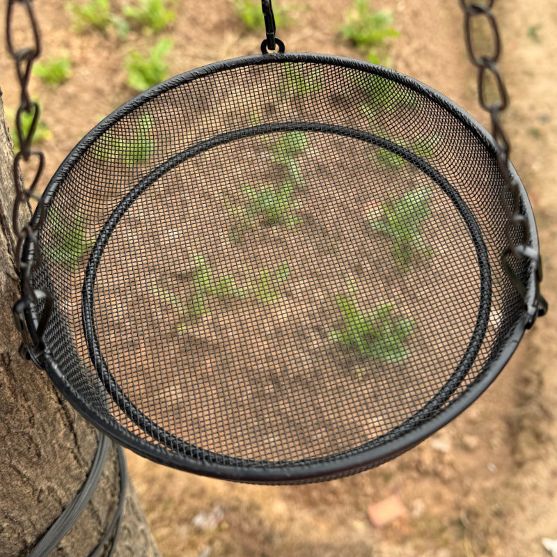 🌿 50 % Rabatt – Metall-Vogelhängehaus mit runder Futterschale – wetterfest, stabil & vielseitig für Garten, Balkon & Terrasse 🐦