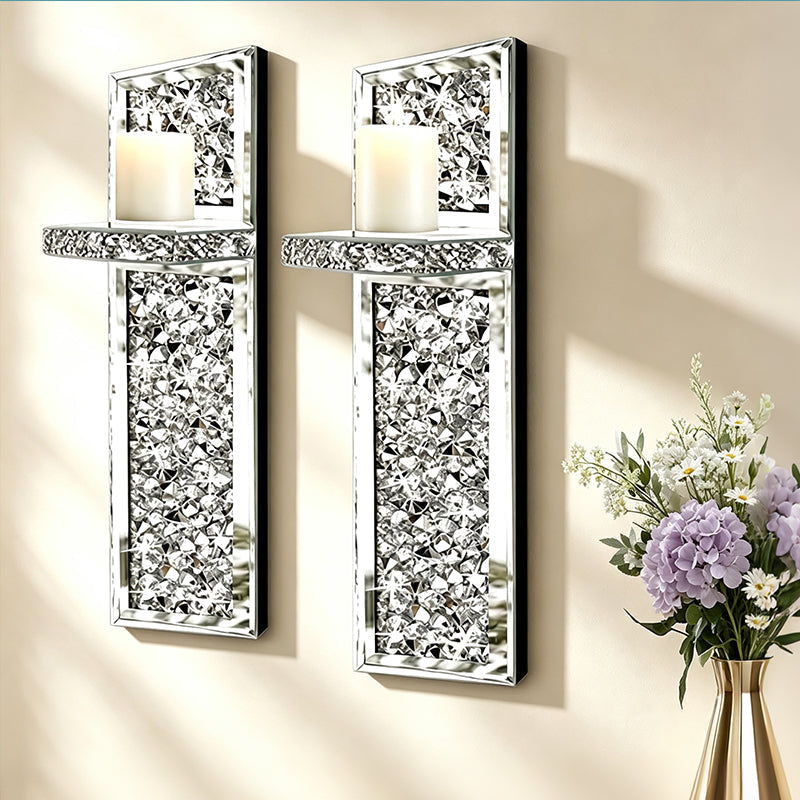 🕯️ 50% RABATT! 💎 Kristallglas-Kerzenhalter für die Wand – Elegant, funkelnd & einfach zu montieren – Perfekte Deko für Wohnzimmer, Flur & besondere Anlässe ✨