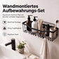🧴 50 % Rabatt – Dusch-Organizer-Set mit starken Klebehaken – aus robustem, rostfreiem Metall, für Shampoo-Flaschen, Duschgel & Handtücher – einfach zu montieren ✨