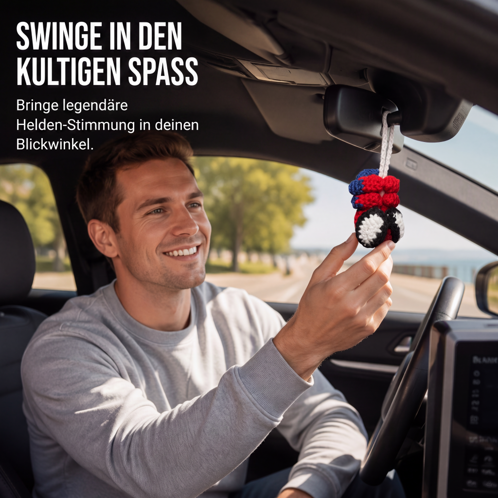 🕷️2026 Rabattaktion🔥50K+ VERKAUFT! 🕸️ Gehäkelter Spider-Man Autoanhänger – Ein einzigartiges Accessoire für Spider-Man-Fans