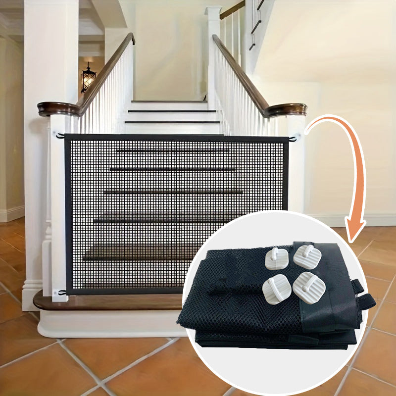 🚪 50 % Rabatt – Haustier-Sicherheitsgitter für Balkon & Tür – bohrfreie Klemmmontage, verstellbar & stabil – ideal für Katzen & Hunde 🐾