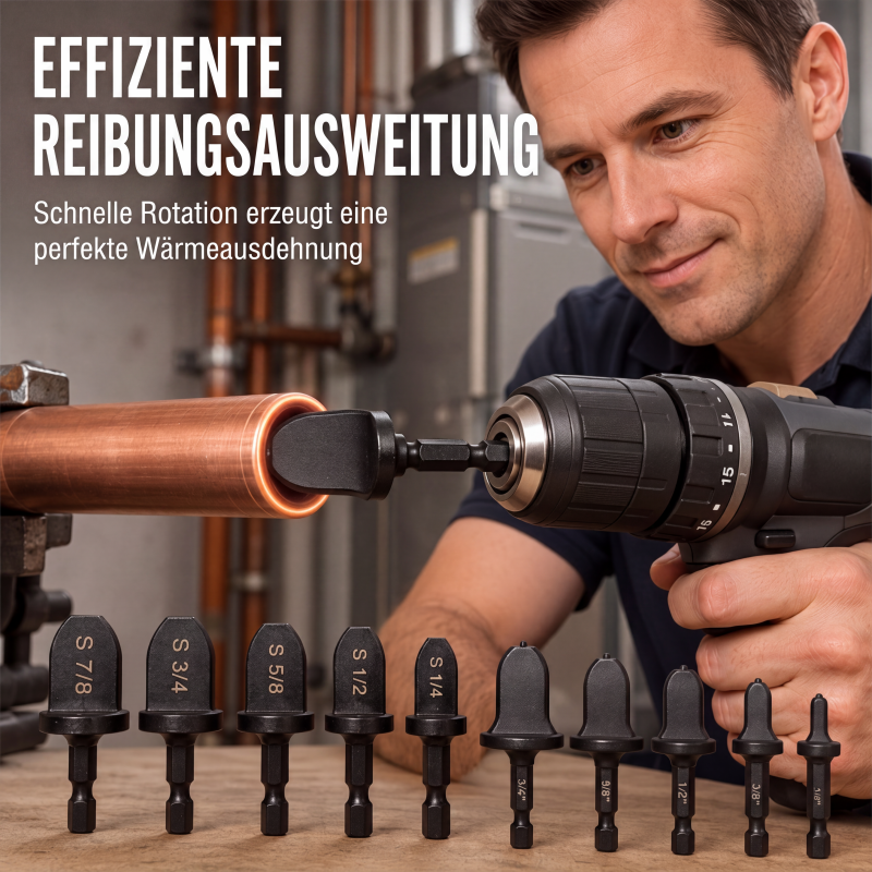 🔧⚡ HVAC-Bördelwerkzeug-Set – 50% RABATT! Reibungserweiterung, gehärteter Stahl, lasergravierte Größen – saubere Verbindungen. 🛠️