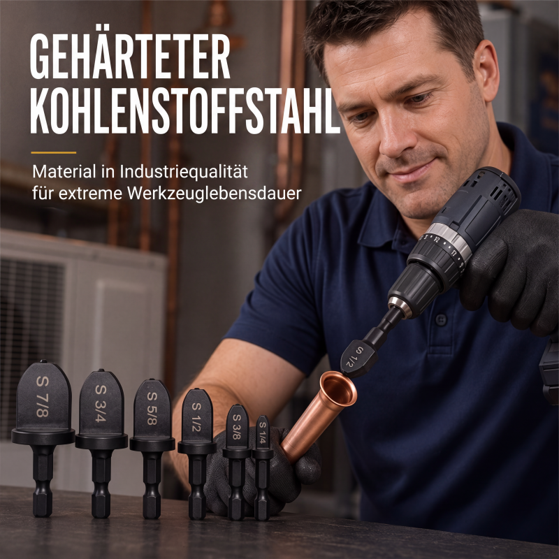 🔧⚡ HVAC-Bördelwerkzeug-Set – 50% RABATT! Reibungserweiterung, gehärteter Stahl, lasergravierte Größen – saubere Verbindungen. 🛠️