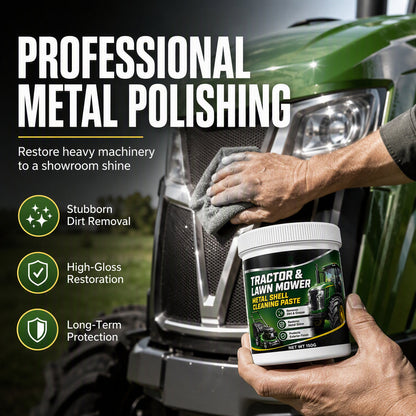 🏠 50 % Rabatt – Metall-Politur für Landmaschinen – 150 g, entfernt Öl & Schmutz, für Traktoren & Rasenmäher 🚜