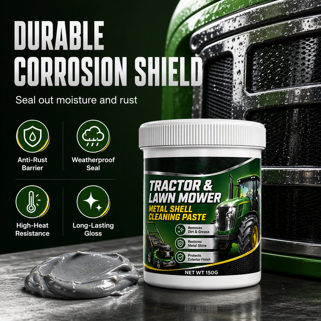 🏠 50 % Rabatt – Metall-Politur für Landmaschinen – 150 g, entfernt Öl & Schmutz, für Traktoren & Rasenmäher 🚜