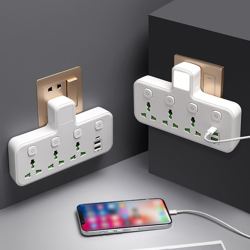 🔌 Steckdosenleiste mit USB-C Ladeanschluss – Kompakte Mehrfachsteckdose für Zuhause, Büro und Reisen