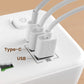 🔌 Steckdosenleiste mit USB-C Ladeanschluss – Kompakte Mehrfachsteckdose für Zuhause, Büro und Reisen