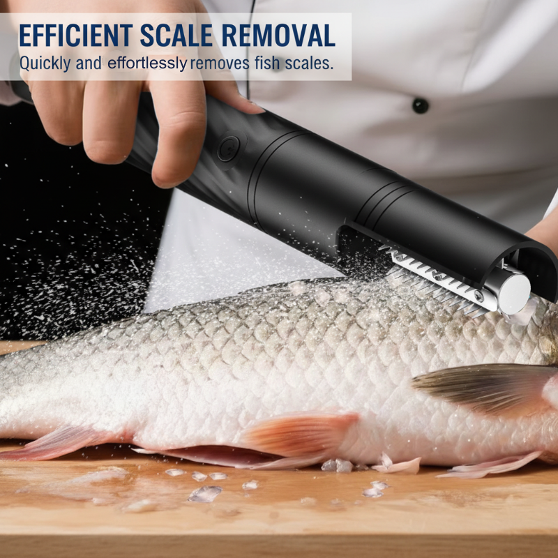 🐟 Wiederaufladbarer elektrischer Fischschupper – automatisches Schuppenentfernen für müheloses Filetieren