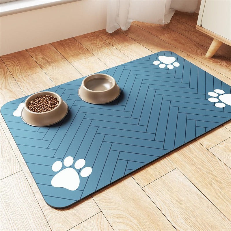 🐾🍽️ Futtermatte aus Diatomeenerde für Hunde & Katzen – wasseraufnehmend, rutschfest & leicht zu reinigen