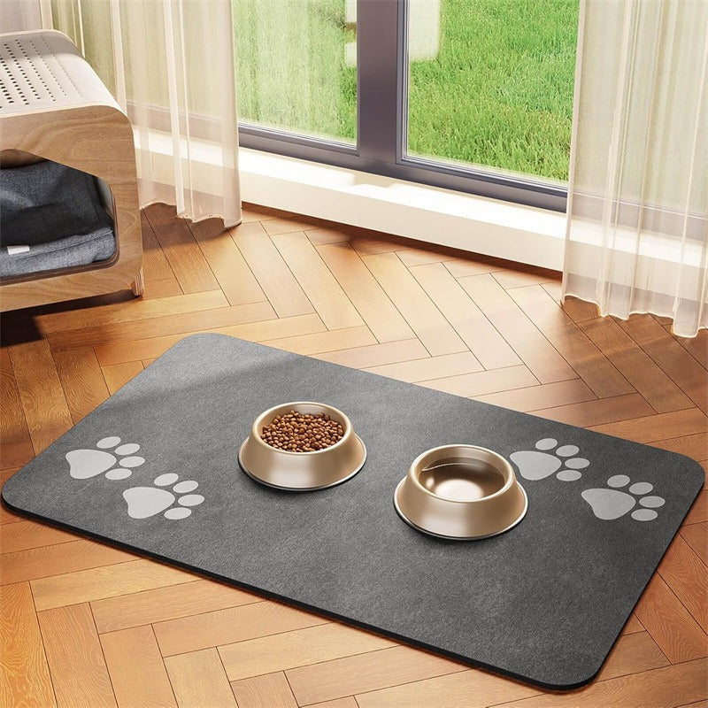 🐾🍽️ Futtermatte aus Diatomeenerde für Hunde & Katzen – wasseraufnehmend, rutschfest & leicht zu reinigen