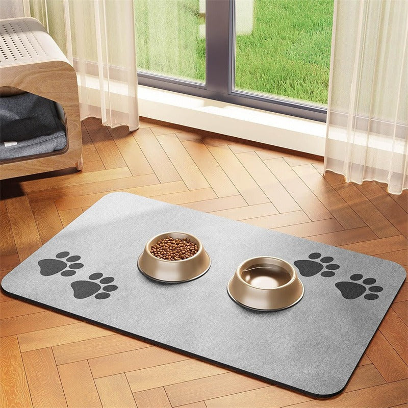 🐾🍽️ Futtermatte aus Diatomeenerde für Hunde & Katzen – wasseraufnehmend, rutschfest & leicht zu reinigen