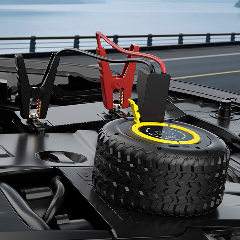 🚗 50 % Rabatt – 3-in-1 Starthilfe & Reifenfüller – 2000 A, 23 L/min, 8000 mAh, digitales Display & automatische Abschaltung – für Auto & Motorrad 🔋⚡
