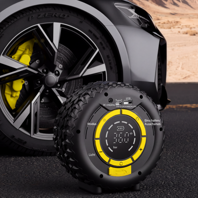 🚗 50 % Rabatt – 3-in-1 Starthilfe & Reifenfüller – 2000 A, 23 L/min, 8000 mAh, digitales Display & automatische Abschaltung – für Auto & Motorrad 🔋⚡
