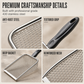 🐱 Feinsieb-Katzenstreuschaufel aus Edelstahl – Trennt Klumpen und feine Streu für eine schnelle, saubere Reinigung