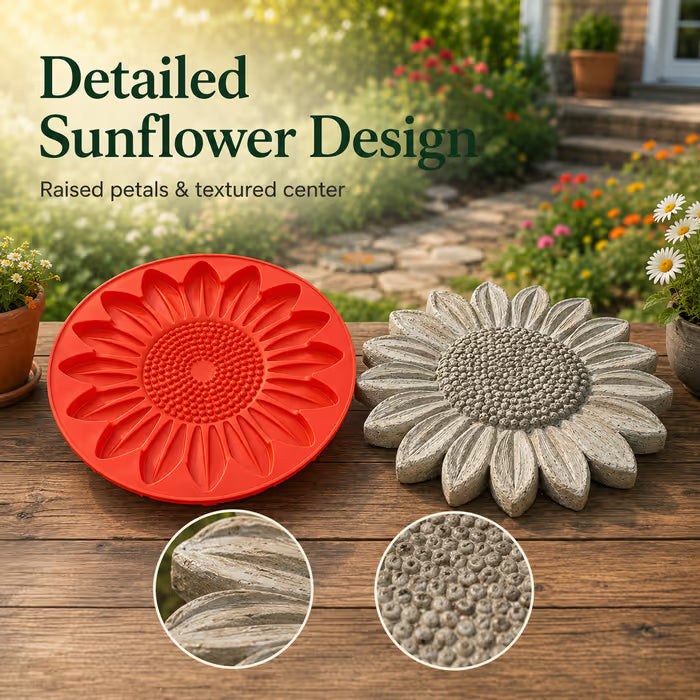 🌻 50 % Rabatt! 🌿Pflasterform für den Garten – DIY-Betonform für dekorative Wege & Trittsteine