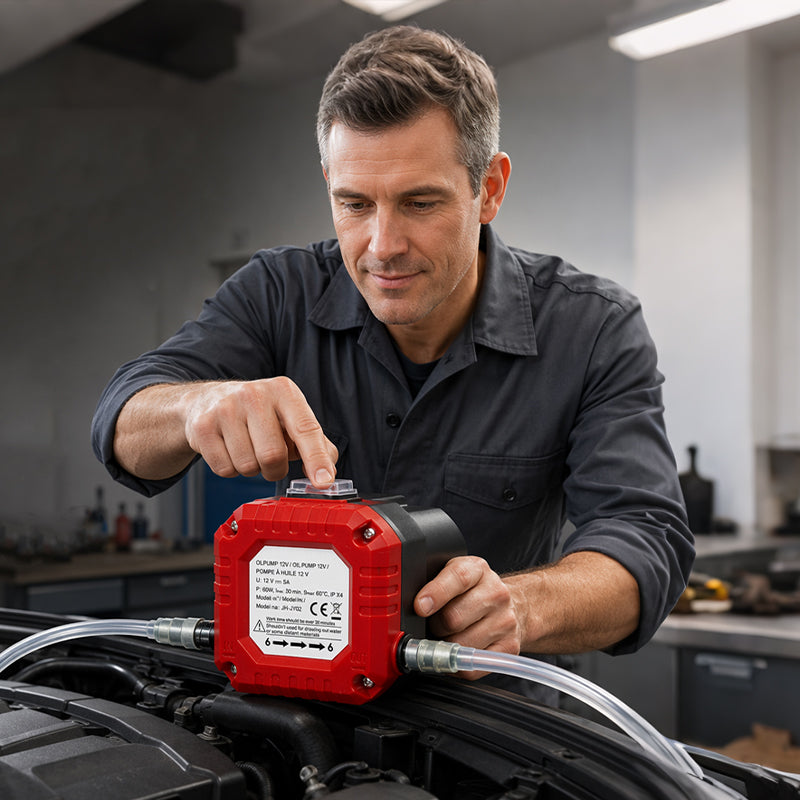 🔧 Elektrische Ölabsaugpumpe – Selbstansaugende Pumpe für Motoröl, Diesel, Hydraulik- und Getriebeöl