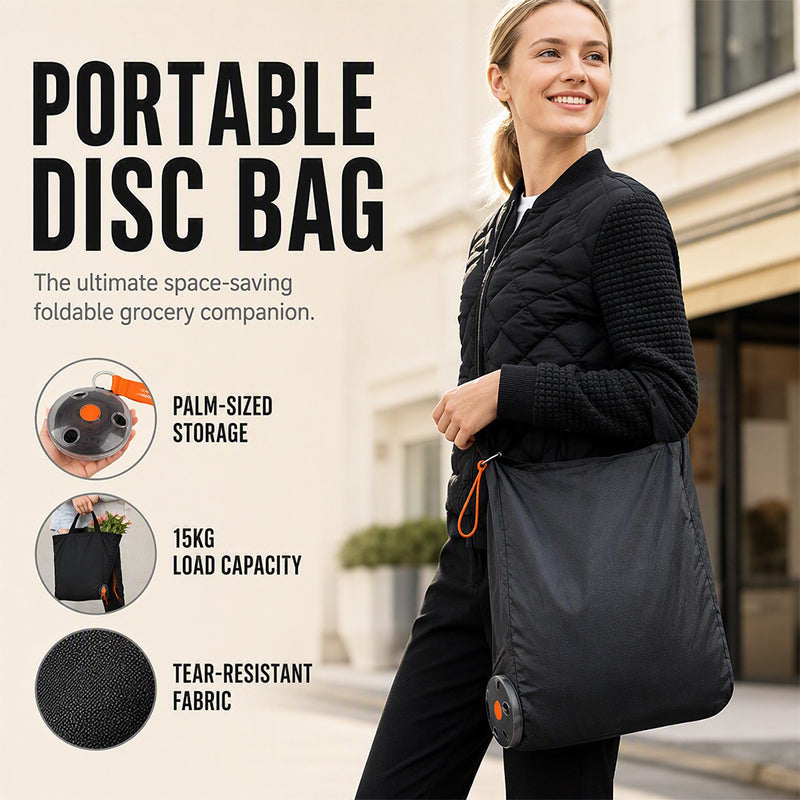 🎁 1+1 GRATIS 👜 Ultraflache Falttasche mit Gürtelclip – ausziehbar & wiederverwendbar, ideal für Einkauf & Unterwegs