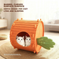 🐱🥕 Katzenhöhle aus Filz im Karotten-Design – Halbgeschlossener Schlafplatz mit Kratzbrett für Katzen