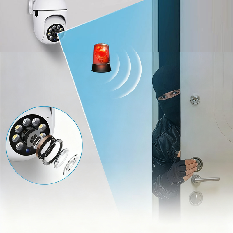 📹 1080P WLAN-Überwachungskamera mit PTZ-Steuerung – kabellos, Full HD & App-Zugriff für Zuhause