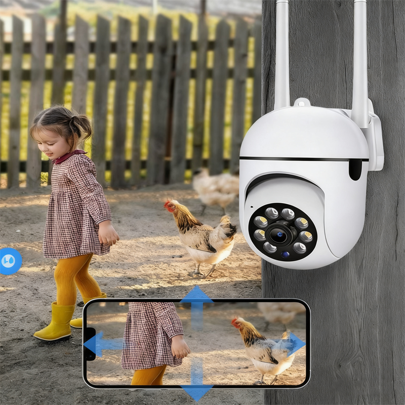 📹 1080P WLAN-Überwachungskamera mit PTZ-Steuerung – kabellos, Full HD & App-Zugriff für Zuhause