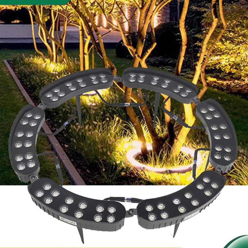 🌳💡Solar-Baumbeleuchtung in Ringform – Wetterfeste Außenstrahler für Bäume, Säulen und den Garten