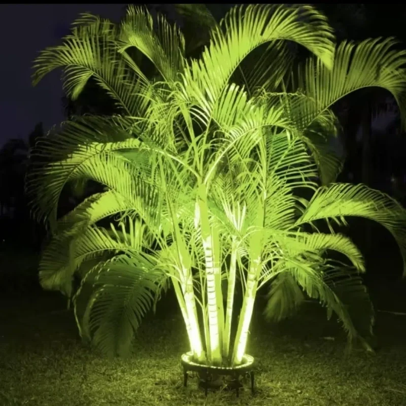 🌳💡Solar-Baumbeleuchtung in Ringform – Wetterfeste Außenstrahler für Bäume, Säulen und den Garten