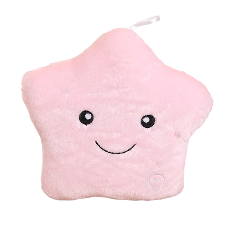 ⭐🎶 Leuchtendes Stern-Kissen mit LED-Lichtern und Musik – Buntes Kuschelkissen als Geschenk zum Geburtstag