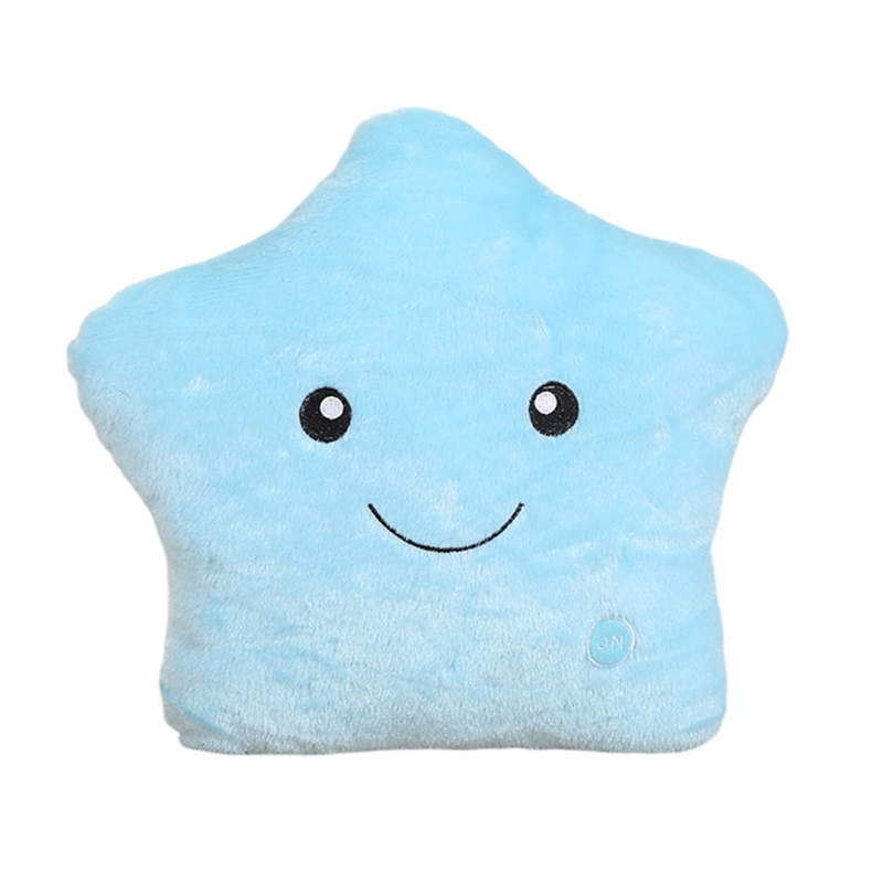 ⭐🎶 Leuchtendes Stern-Kissen mit LED-Lichtern und Musik – Buntes Kuschelkissen als Geschenk zum Geburtstag