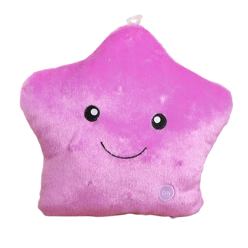 ⭐🎶 Leuchtendes Stern-Kissen mit LED-Lichtern und Musik – Buntes Kuschelkissen als Geschenk zum Geburtstag