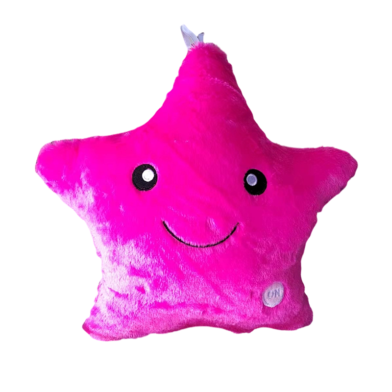 ⭐🎶 Leuchtendes Stern-Kissen mit LED-Lichtern und Musik – Buntes Kuschelkissen als Geschenk zum Geburtstag