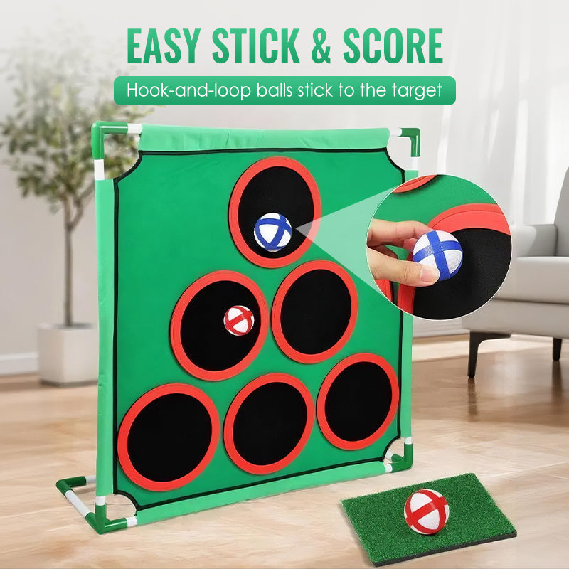 ⛳ Golf-Spielset mit Ziel und Abschlagmatte – Spaßiges Freizeitspiel für drinnen und draußen