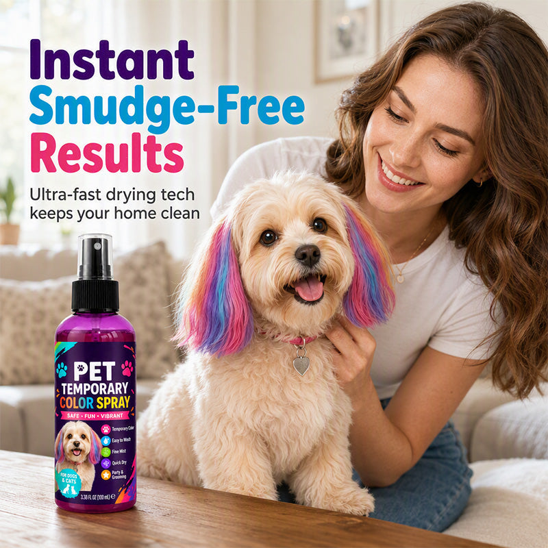 🌈 Buntes Fellfarbspray für Hunde & Katzen – Temporäre Farbe für kreative und verspielte Fell-Styles