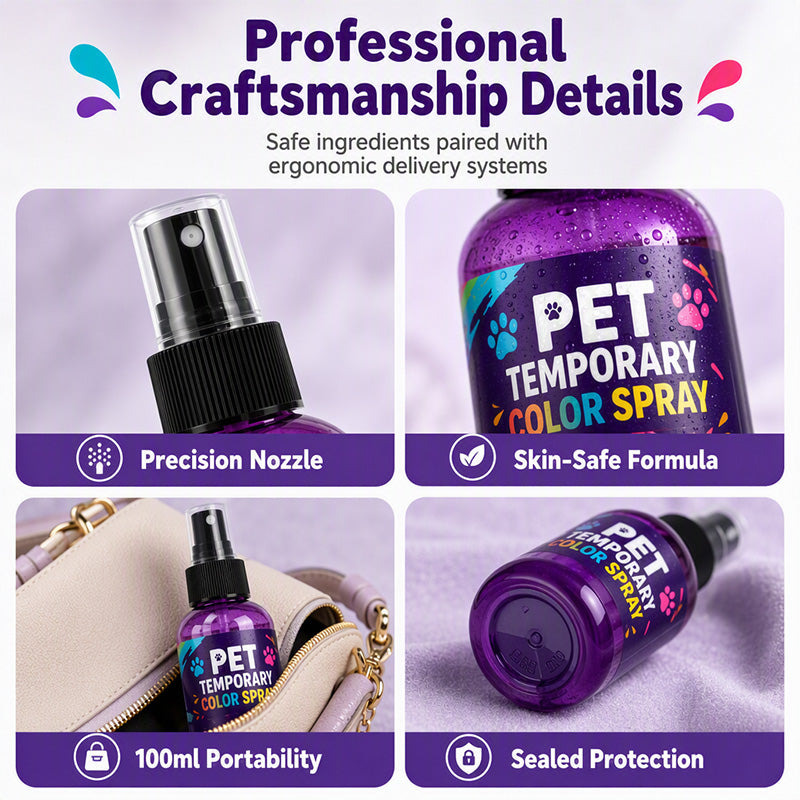 🌈 Buntes Fellfarbspray für Hunde & Katzen – Temporäre Farbe für kreative und verspielte Fell-Styles