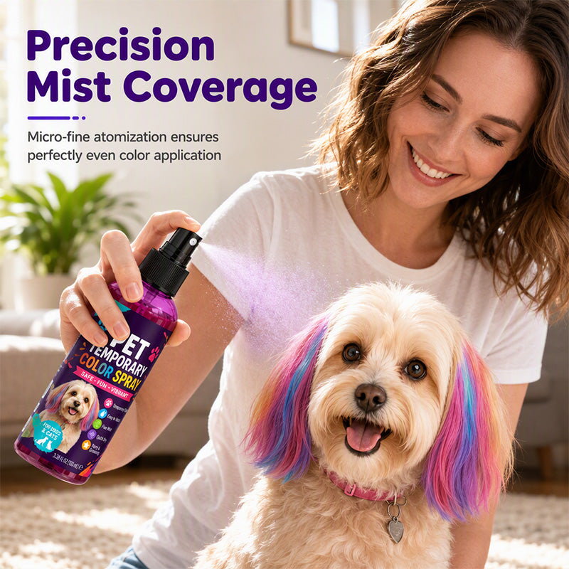 🌈 Buntes Fellfarbspray für Hunde & Katzen – Temporäre Farbe für kreative und verspielte Fell-Styles