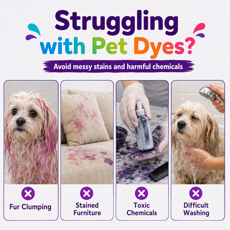 🌈 Buntes Fellfarbspray für Hunde & Katzen – Temporäre Farbe für kreative und verspielte Fell-Styles