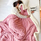 🛋️ Flauschige Flanelldecke – Weiche Kuscheldecke für Sofa, Bett und gemütliche Nickerchen
