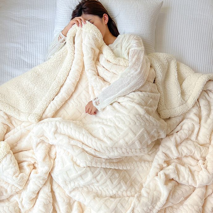 🛋️ Flauschige Flanelldecke – Weiche Kuscheldecke für Sofa, Bett und gemütliche Nickerchen