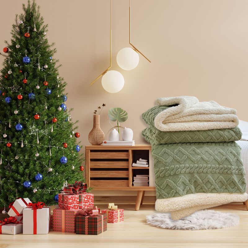 🛋️ Flauschige Flanelldecke – Weiche Kuscheldecke für Sofa, Bett und gemütliche Nickerchen