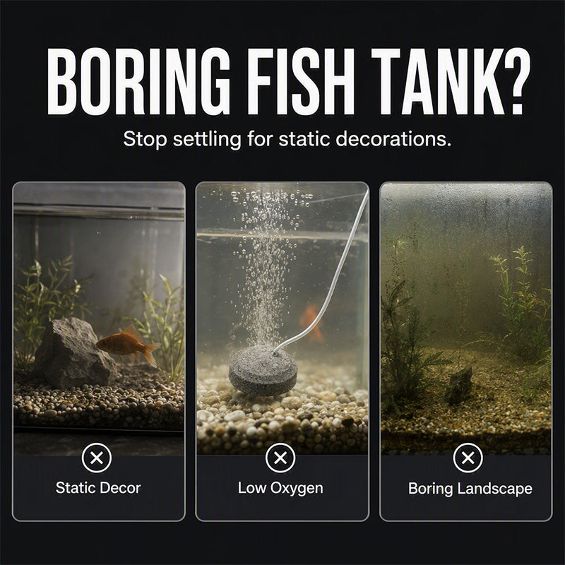 💀 50 % Rabatt! Tanzender Totenkopf für Aquarium – Bewegliche Unterwasser-Dekoration für Fischbecken
