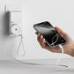 🔋 3-in-1 Powerbank im Schallplatten-Design – Kompakter Schnelllader mit integriertem Kabel für unterwegs