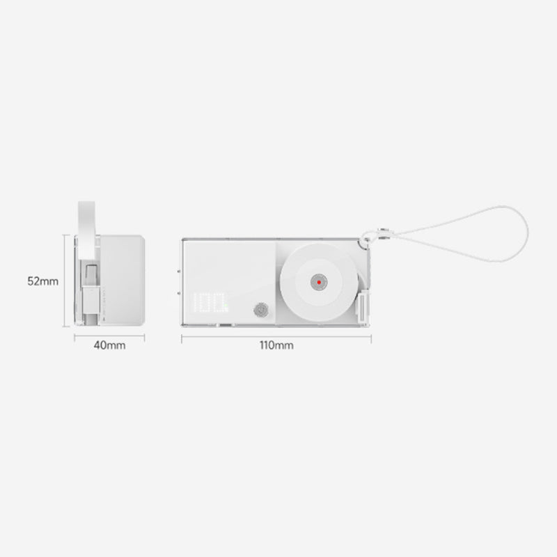 🔋 3-in-1 Powerbank im Schallplatten-Design – Kompakter Schnelllader mit integriertem Kabel für unterwegs
