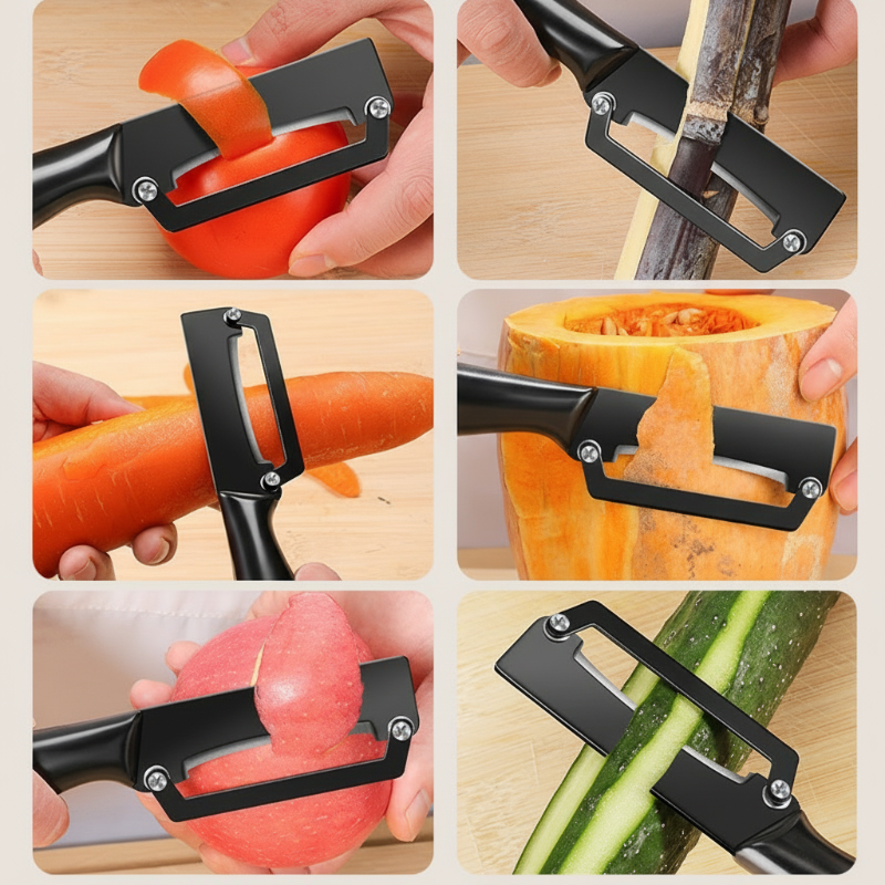 🎉 2026 Sale — Over 21,000 Sold! 🥔 Multi-Functional Vegetable Peeler – One Stroke, Zero Waste – Sharp Enough for Pumpkin, Gentle Enough for Tomatoes ✨