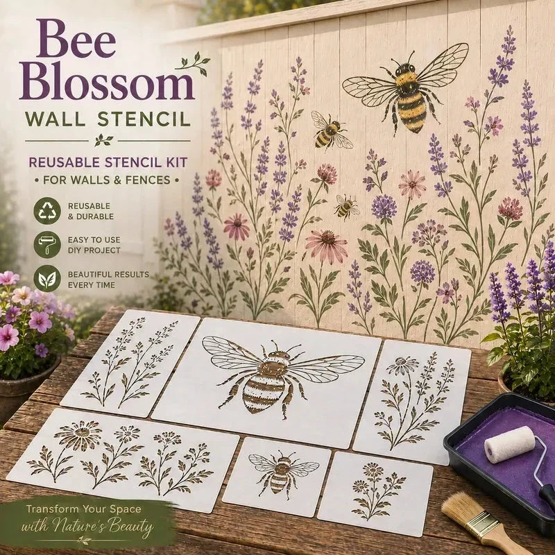 🎨 50 % Rabatt! DIY-Malschablonen für Garten & Terrasse – Wiederverwendbare Schablonen für Wege, Betonflächen & kreative Gestaltung