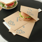🥪 Fettabweisende Sandwich-Papiertüten – Saubere & Praktische Verpackung für Burger, Sandwiches und Snacks