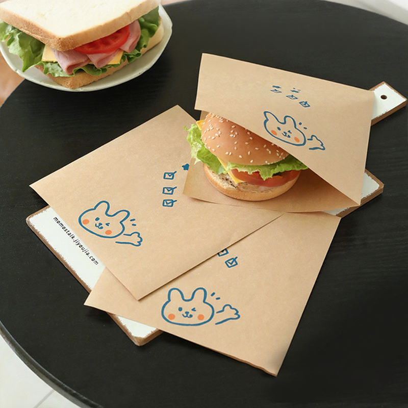 🥪 Fettabweisende Sandwich-Papiertüten – Saubere & Praktische Verpackung für Burger, Sandwiches und Snacks