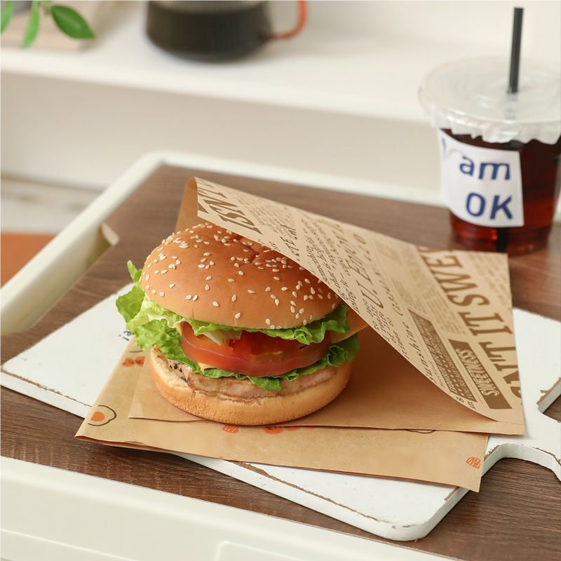 🥪 Fettabweisende Sandwich-Papiertüten – Saubere & Praktische Verpackung für Burger, Sandwiches und Snacks