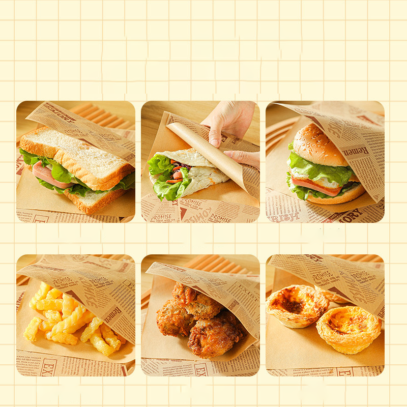 🥪 Fettabweisende Sandwich-Papiertüten – Saubere & Praktische Verpackung für Burger, Sandwiches und Snacks