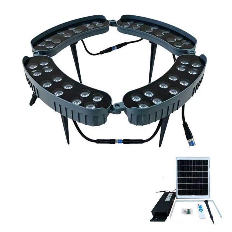 🌳💡Solar-Baumbeleuchtung in Ringform – Wetterfeste Außenstrahler für Bäume, Säulen und den Garten